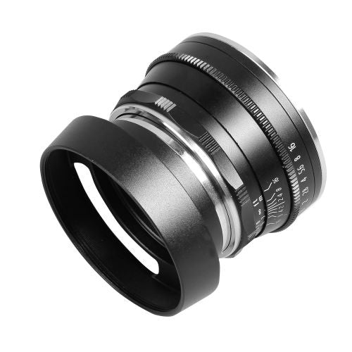 Pergear 25mm F1,8 Manuelles Objektiv für Fuji X/ Sony E/MFT Mount