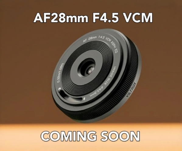 Viltrox wird bald ein AF 28mm F4.5 VCM ASPH ED Vollformat-Pancake-Objektiv herausbringen