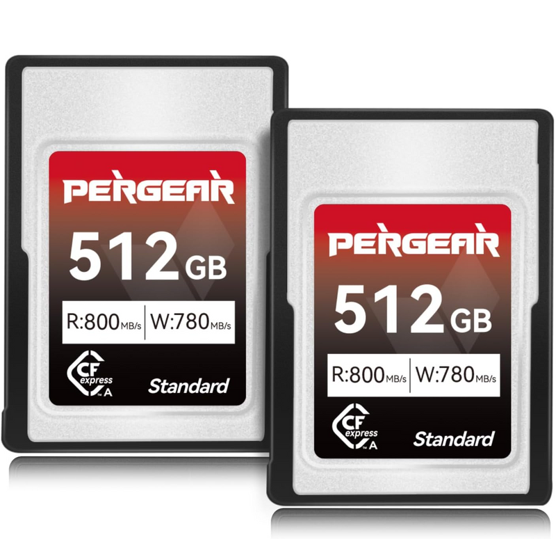 Pergear Standard 512 GB CFexpress Typ A-Speicherkarte für Sony Alpha- und FX-Kameras