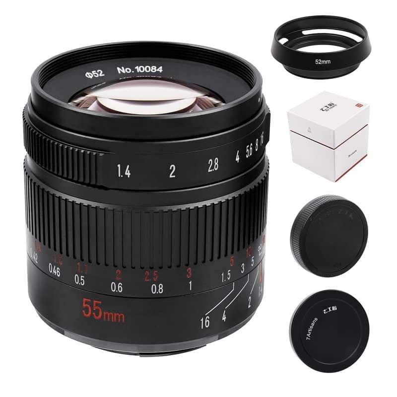 7Artisans 55mm F1,4 II V2.0 APS-C Objektiv für M4/3 Mount